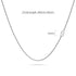 Bold Alphabet Letter Initial Charm Necklace in White Gold Tone